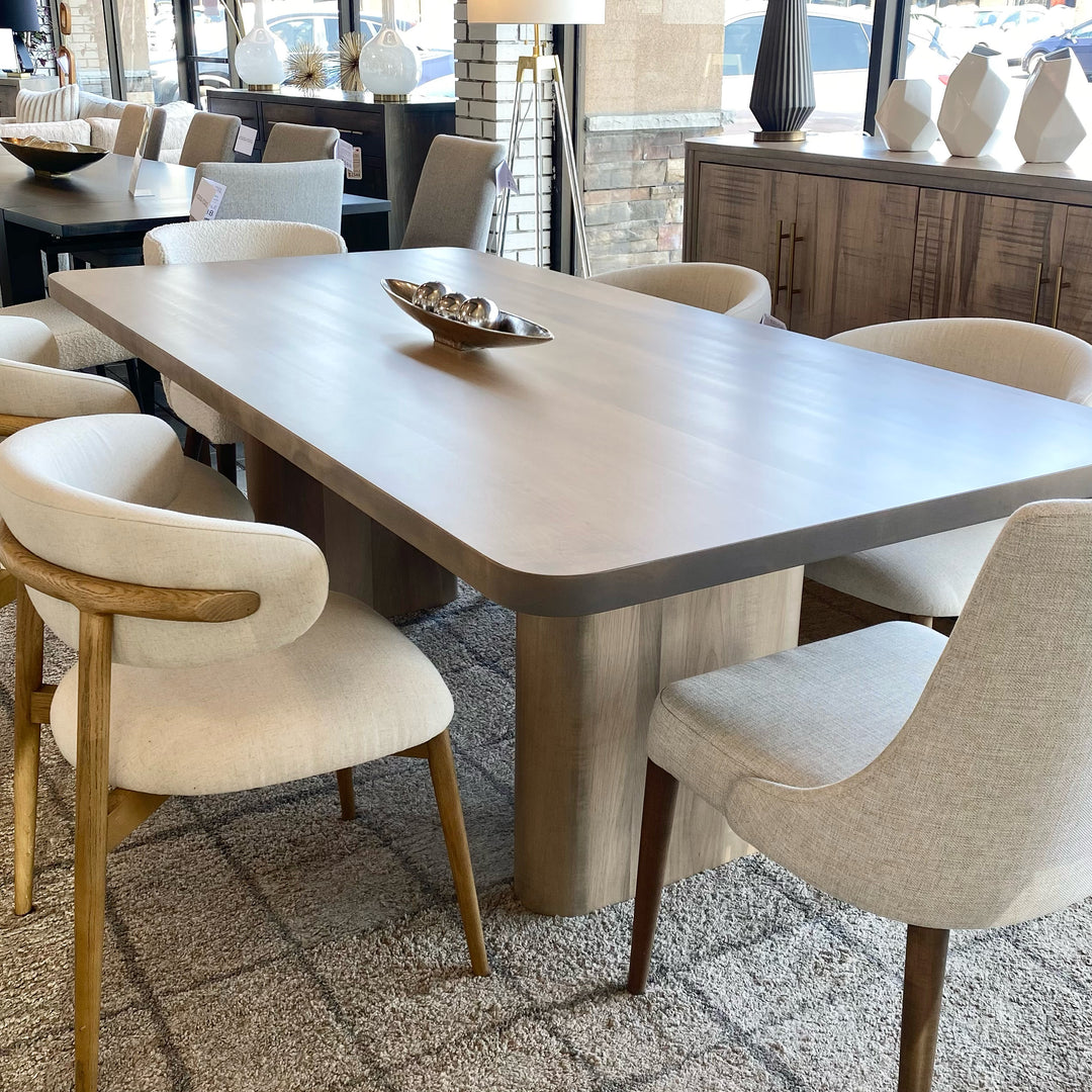 The Curved Double Pillar Dining Table