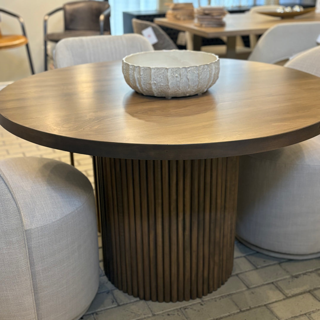 The Fluted Round Dining Table