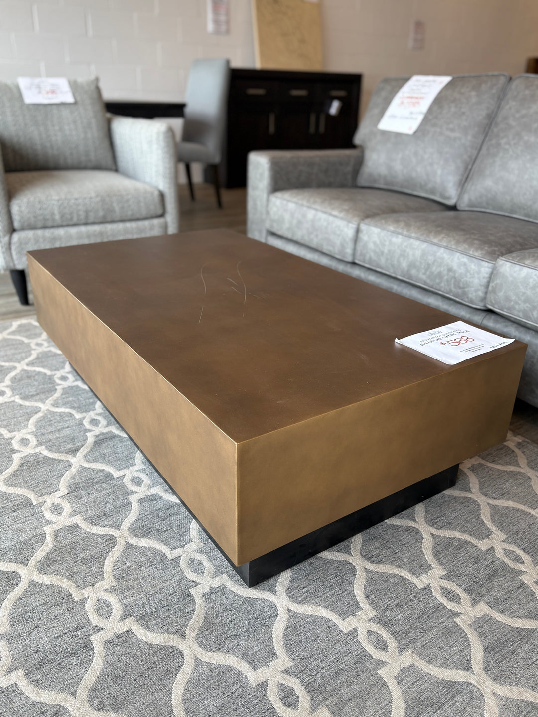 CLEARANCE Metal Coffee Table