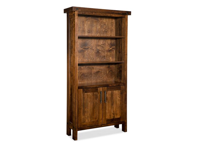 Rafters Bookcase With Doors