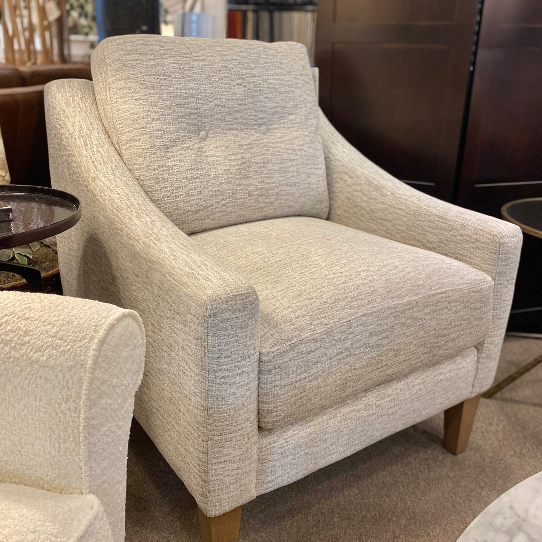 Button Back Chair